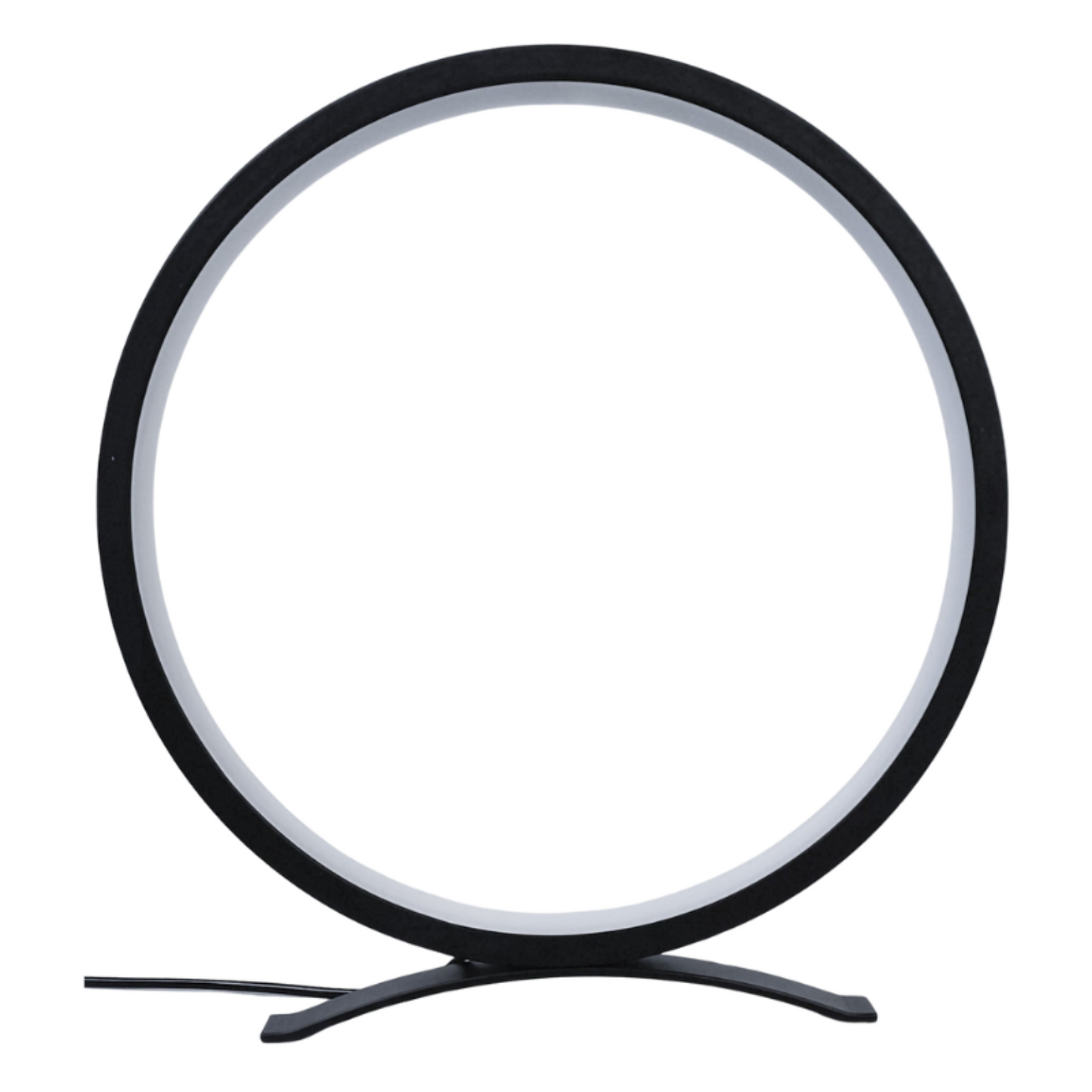 Modern Circle Nightstand Lamp,LED Warm Light Table Lamp for Bedroom Bedside,3 Colors Metal Desk Lamp for Living Room,Dimmable Reading Table Lights for Night Stand on Side & End Tables