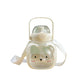 Children’s Drinking Bottle with Straw, Strap & Handle – Bear Design 500ml