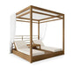 High End Twin Outdoor DayBed  Sun Lounger Set Teak with Canopy-Available On Order!