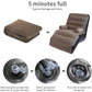 New Design Inflatable Flocking Seat with armrest / Lazy Sofa plus FREE PUMP