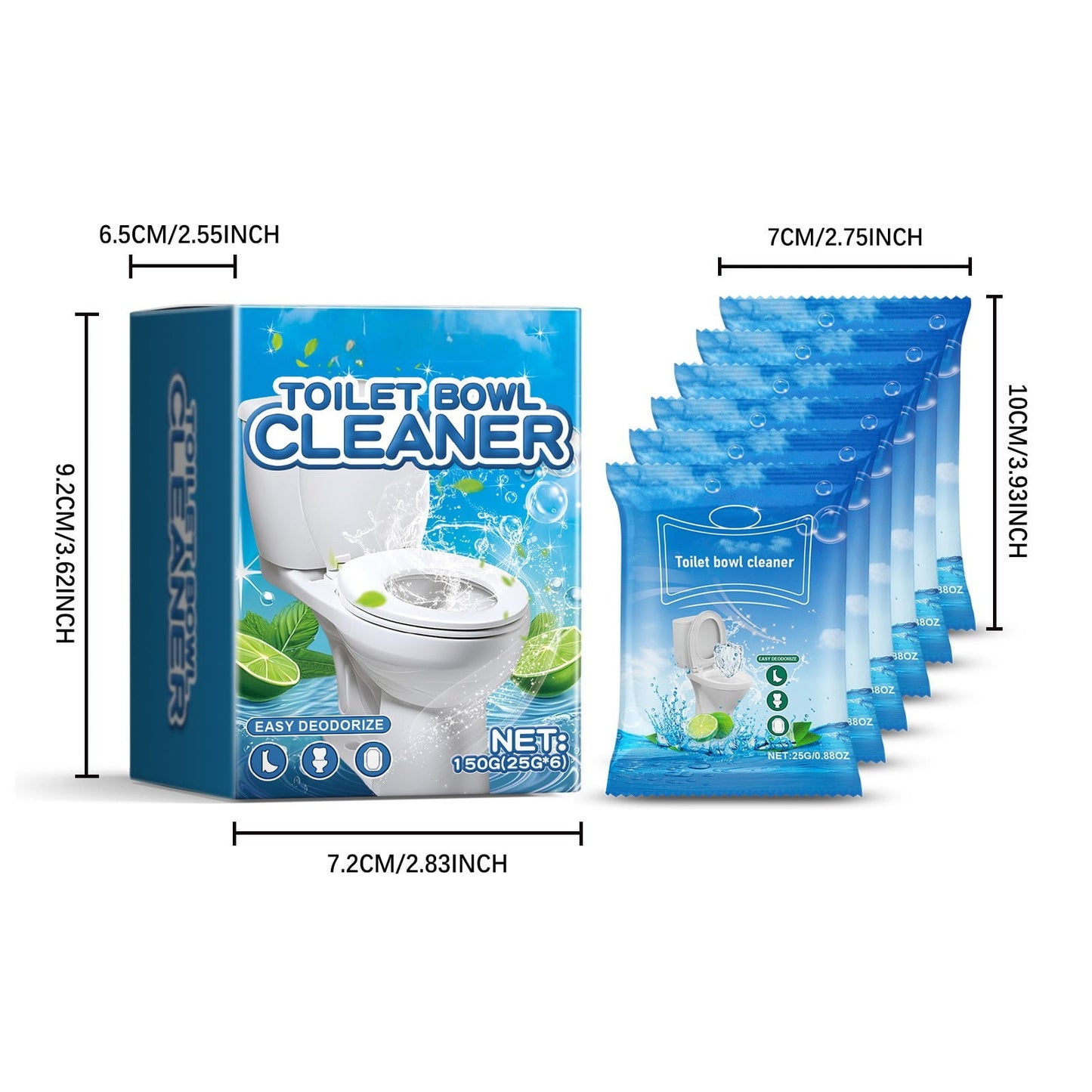 MHome
Toilet Descaling Cleaning Powder Household Toilet Cleaner Foam Cleaning Powder For Stubborn Scale