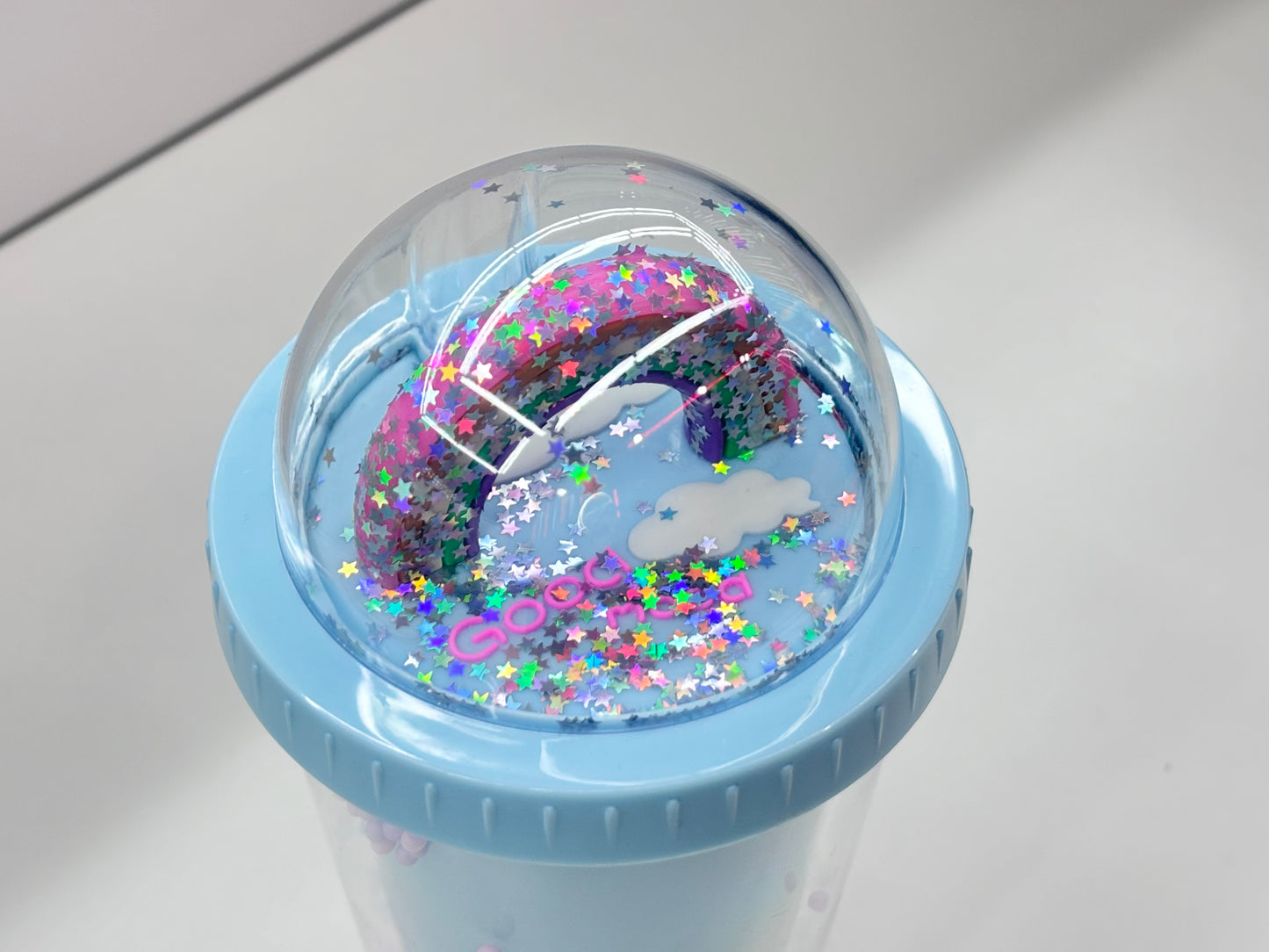 Double Walled Rainbow Plastic Water Cup