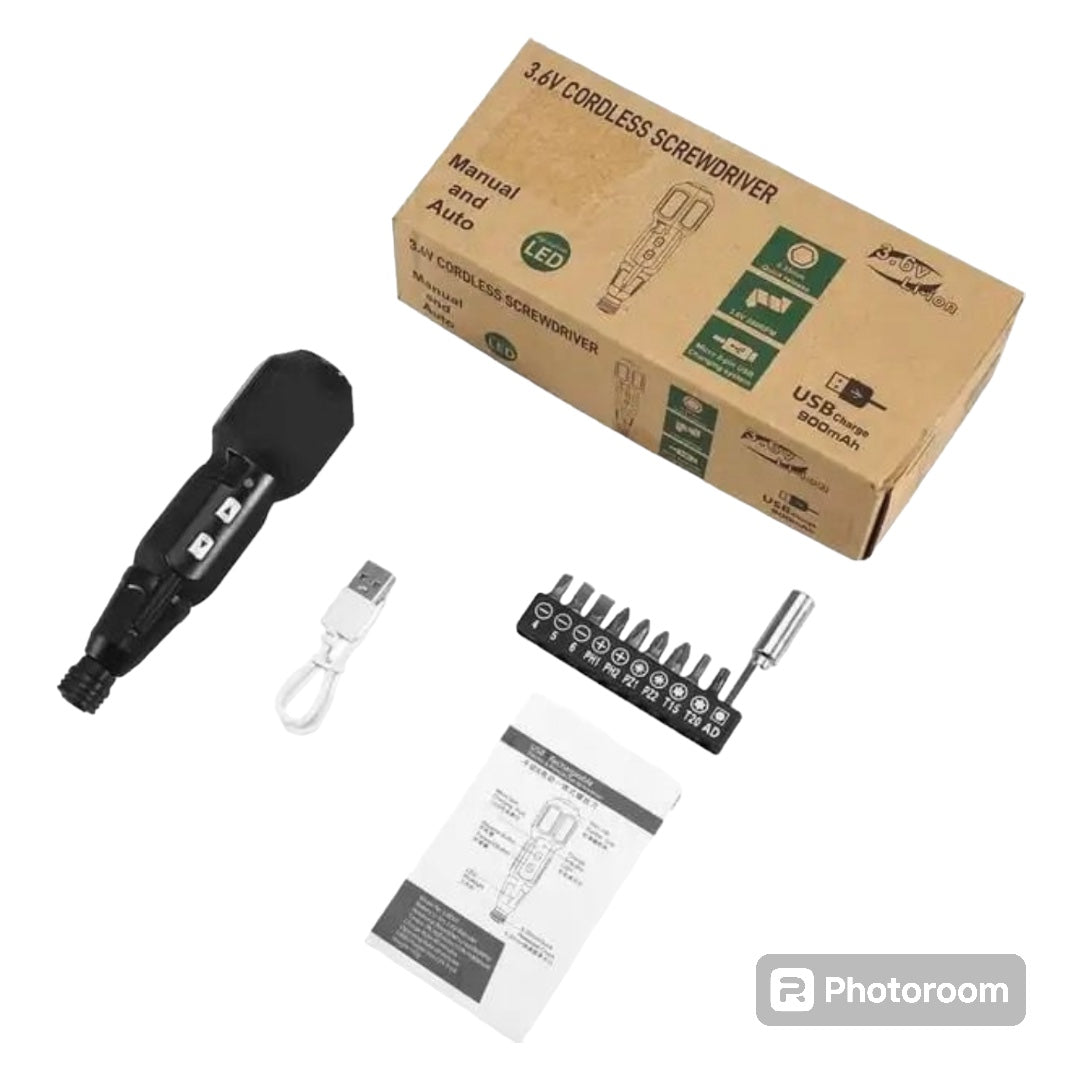 Cordless Screwdriver 12pc Set