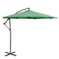 Patio Umbrellas Outdoor Market Umbrellas with Cross Base, Easy Tilt Adjustment(Green)