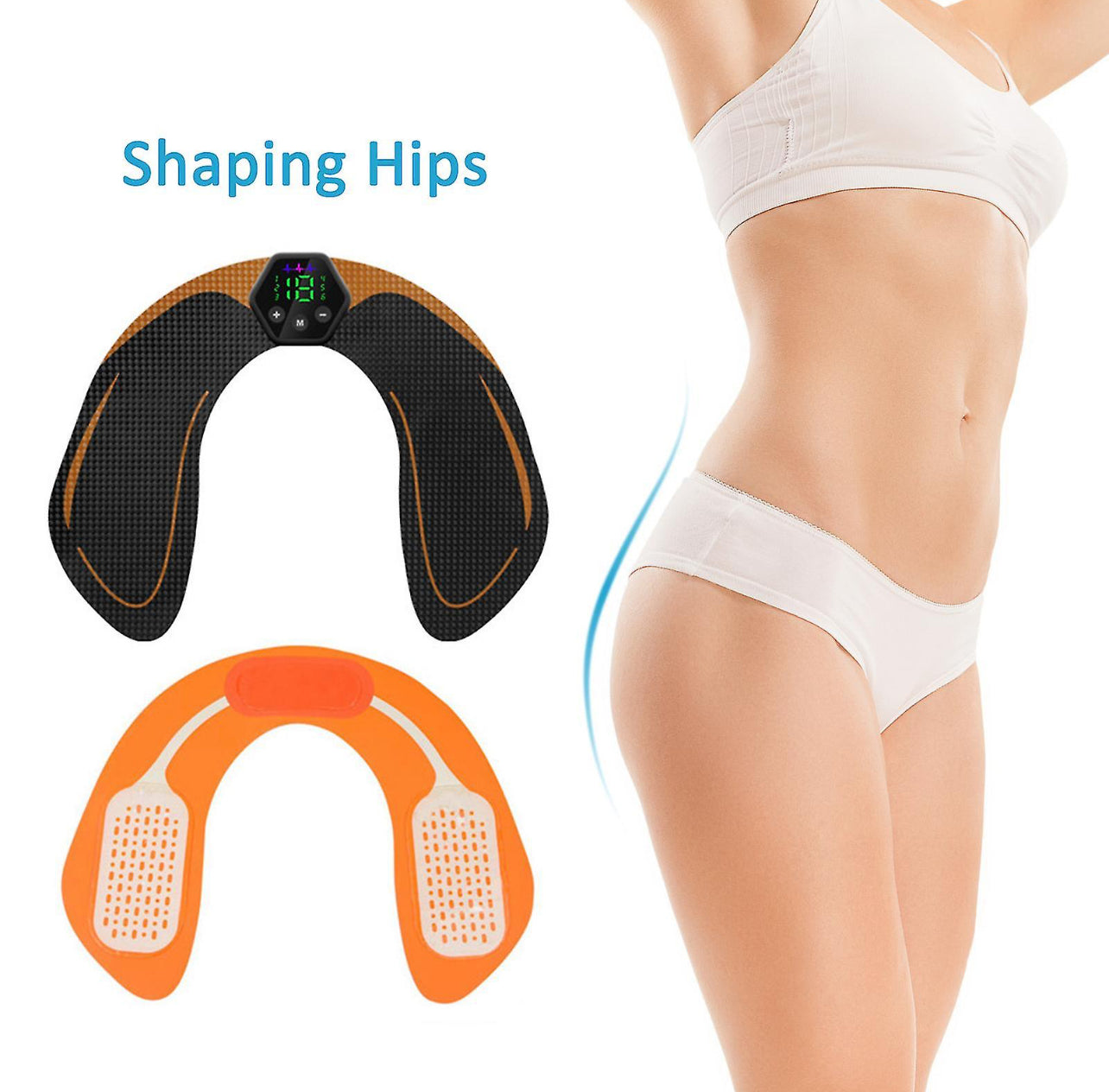 Hips trainer EMS Muscle Stimulator,Electronic backside Muscle Toner, Smart Wearable Buttock Toner trainer For Women. Remote Control