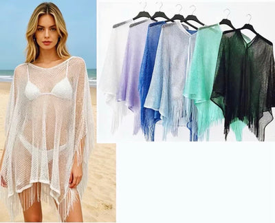 Ladies Elegant Poncho Shawl-Various Options