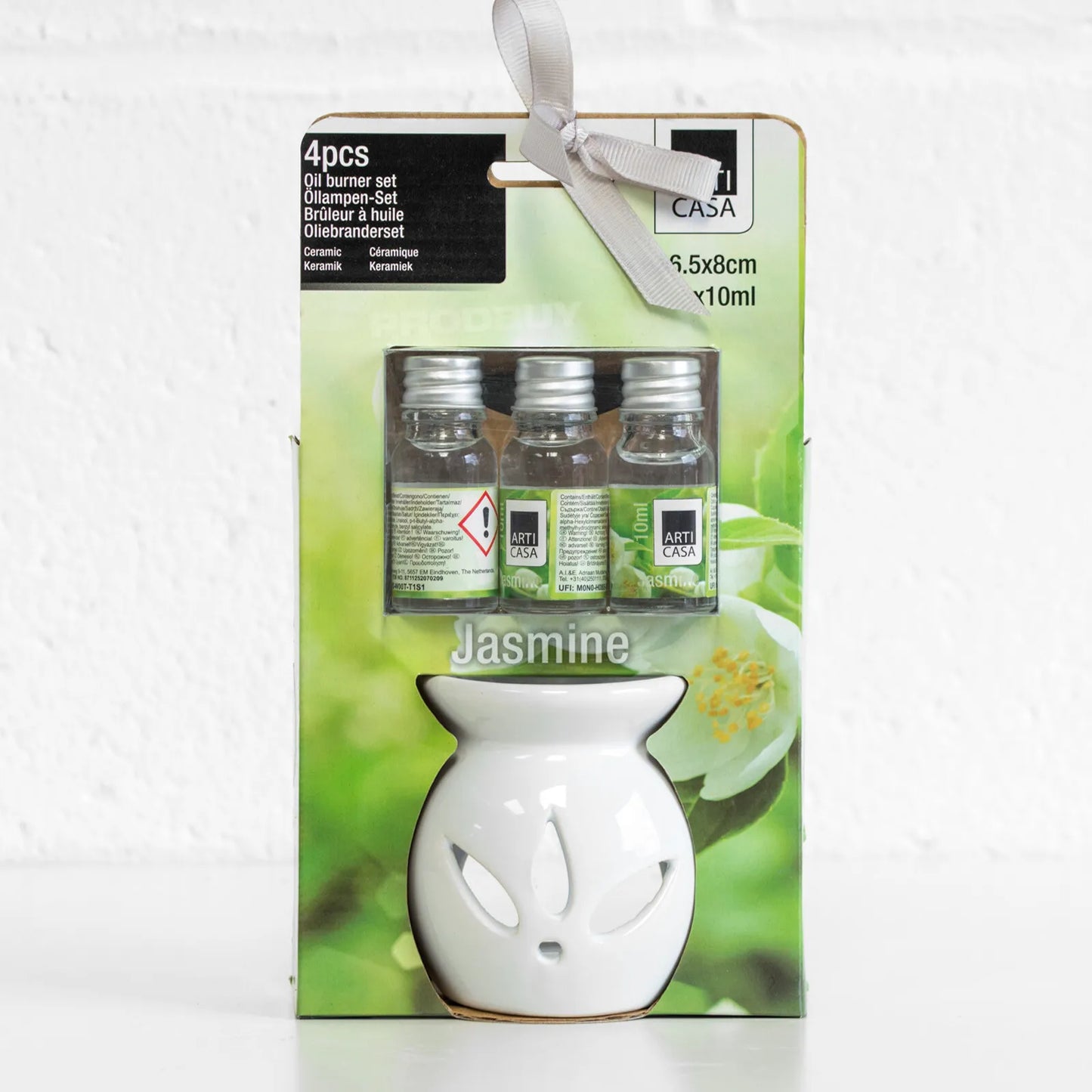 Oil Burner Fragrance Scented Gift Set 10ml White Tea Light Candle Holder Decor
