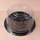 Round Plastic Box With Black Base 10pc Pack Various Options