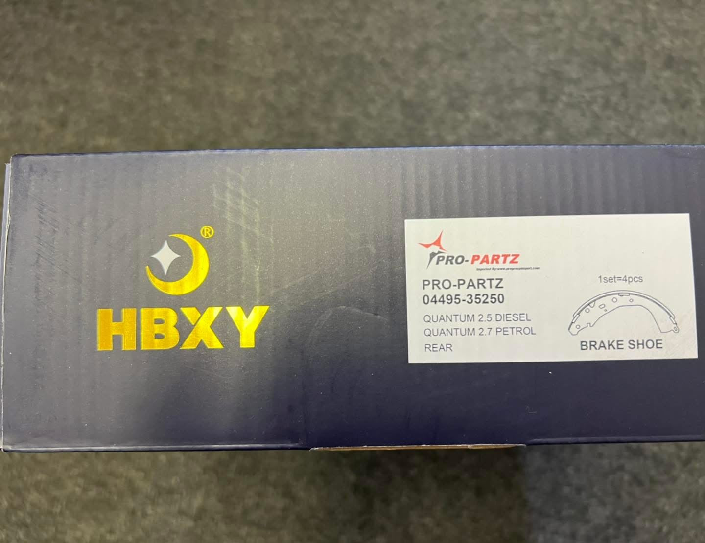 Pro-Partz  Brake Pads & Brake Shoes For Toyota Quantum & Hiace Models.