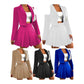 Ladies Shoulder Pads Single Button Blazer & Pleated Skirt Various Colours