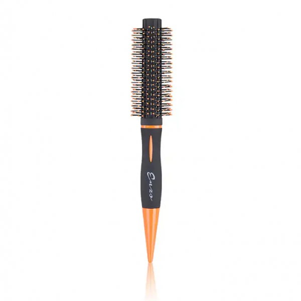 ENZO Curling Hair Brush Plastic Scalp Massager Comb Roll Hair Round Beauty