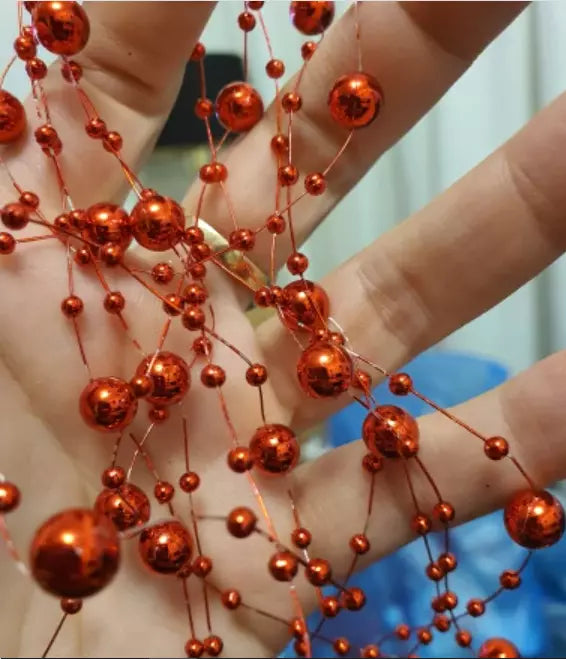 Garland Beads Artificial Chain Flowers Pearls Wedding Party Decor - Various Colours