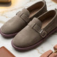 Ladies Suede Monk Strap Loafers-Various Colours