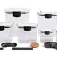 MHome Baker's Airtight Kitchen Storage Canister Container Set for Flour, Sugar & More, Keeps Ingredients Fresh, with Accessories 6pc