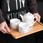 Continental Stackable Coffee Tea Server Set Tea Pot with 2 Cups Gift Set