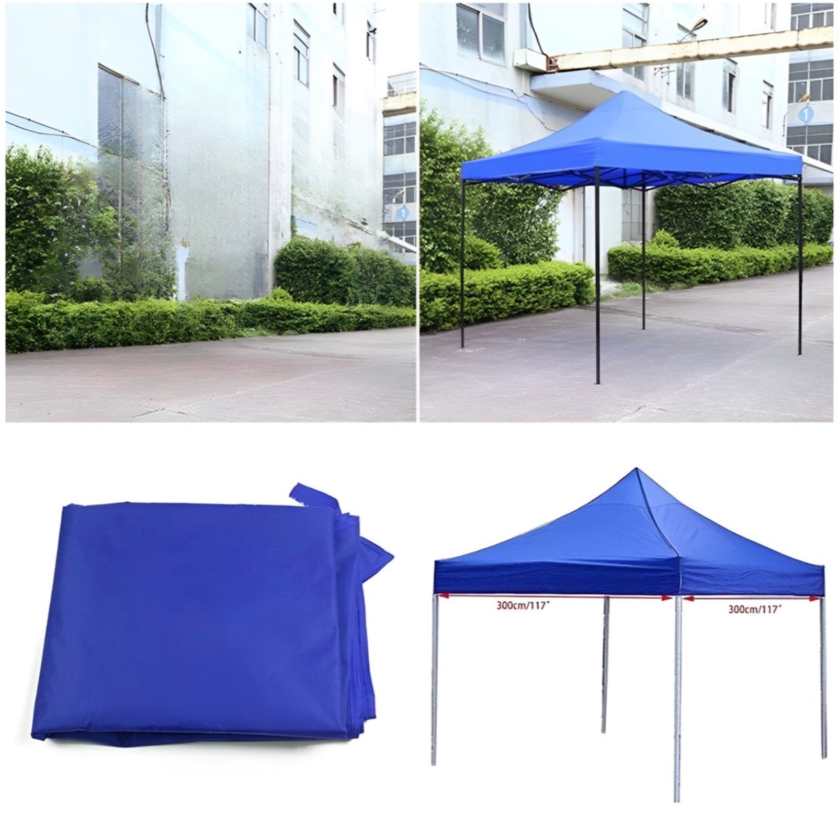 3x3m Folding GazeboTent With Waterproof Canopy And Frames For Outdoors-Various Colours