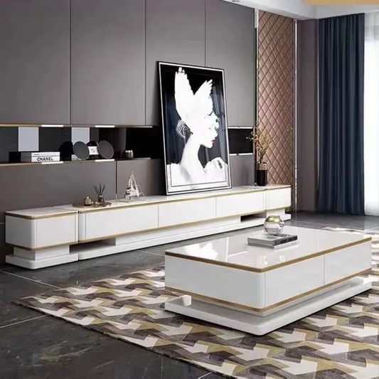 MFurn Modern TV Stand & Coffee Table Combo 2pc