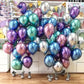 Pearl Chrome Metallic Balloons – 10\12 Inch 100pc Set | Wedding, Birthday & Party Decoration Balloon Kit