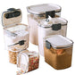 MHome Baker's Airtight Kitchen Storage Canister Container Set for Flour, Sugar & More, Keeps Ingredients Fresh, with Accessories 6pc
