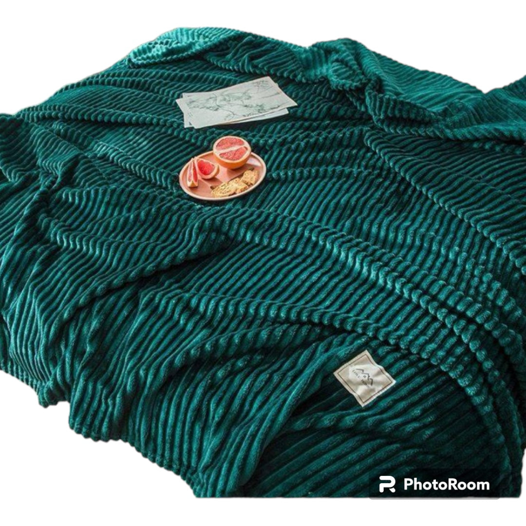 Knitted Chunky Soft Throw/Blanket Available In Various Colours