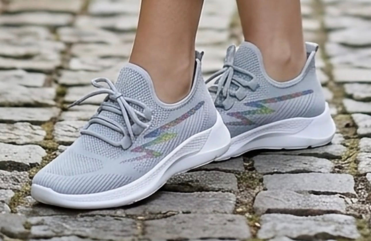 Ladies Lightweight Athletic Sneakers-Various Colours