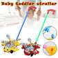 MToy Push Plane Toy Plastic Push Cart for Baby Toddler Learning Walk Toy Airplane Cart