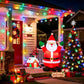 MHome Solar Snowflake String Lights 8 Modes Waterproof Outdoor For Garden Patio Christmas Decoration-20LED 5M