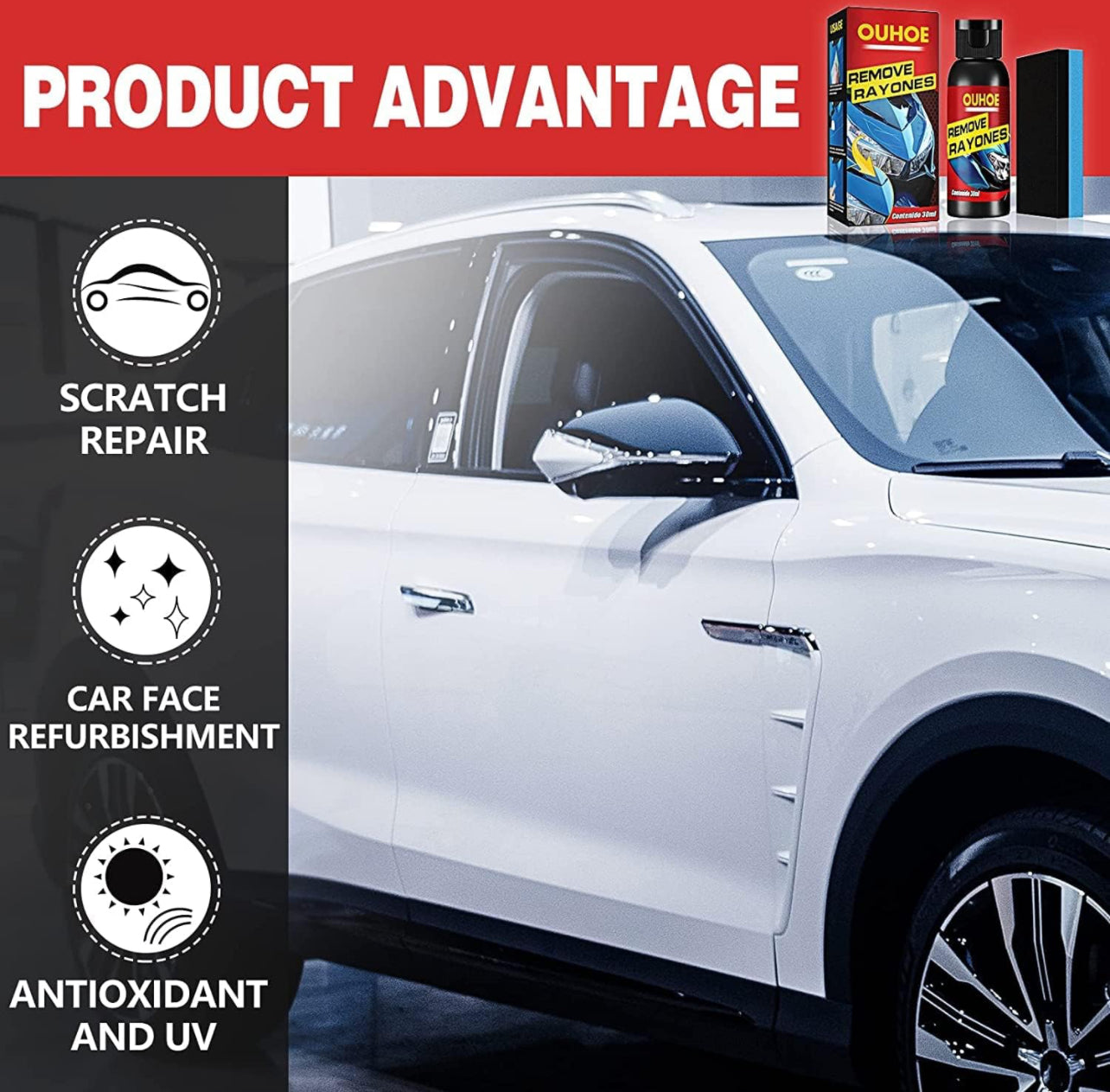 Rayhong Car Scratch Remover Car Scratch Recovery Cream Car Paint Repai –  Megamall Online Store