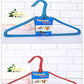 Steel Metal Tubular Kids Hangers Hanger With Plastic Coating In Assorted Colours 10pc Pack