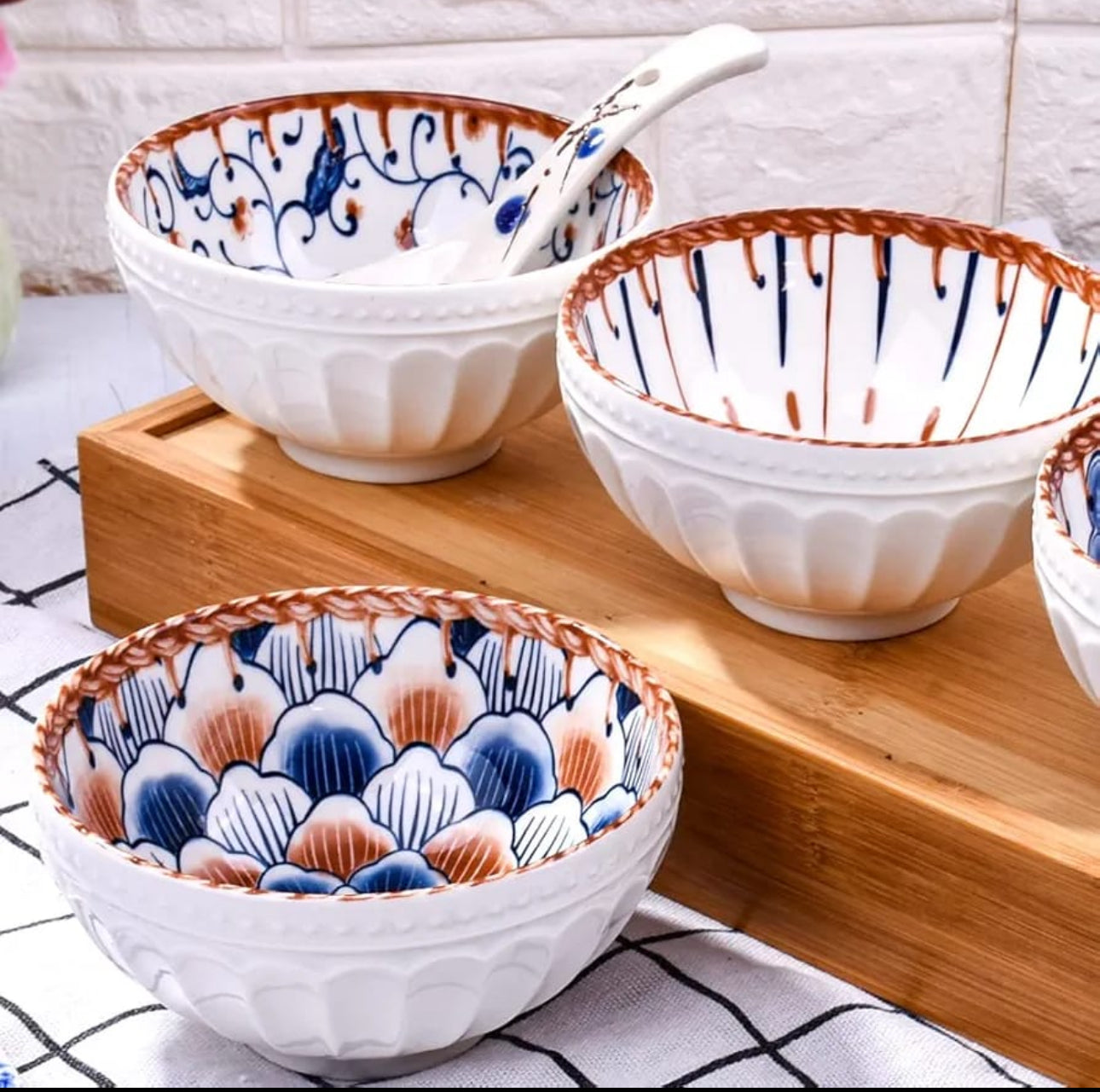Japanese Rice Bowl Set 4pc