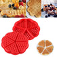 MHome PVC Silicone Waffle Mold – Non-Stick Round Baking Tray (21.5cm)