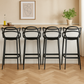 MFurn Modern Designer Bar Stool - Sleek Polypropylene Frame - Contemporary Bar Seating