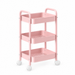 MHome 3 Tier Rolling Storage Cart with Wheels, Carbon Steel, 45x30x78cm