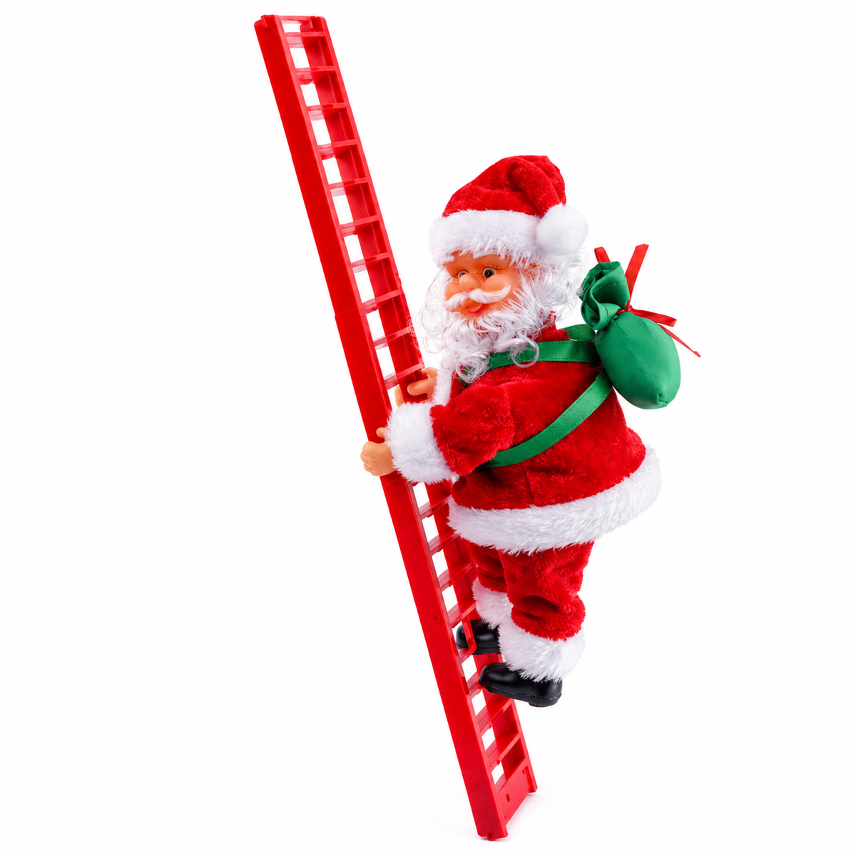 Flying Somersault Santa Claus Hanging Ornament, Musical Parachute Christmas Decoration