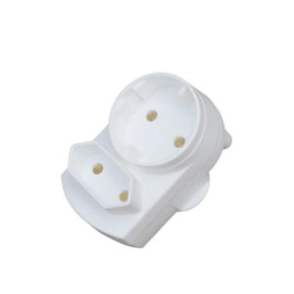 Adapter Plug 2 Way- 2Pin Round & 2 Pin Euro 16Amps – Megamall Online Store