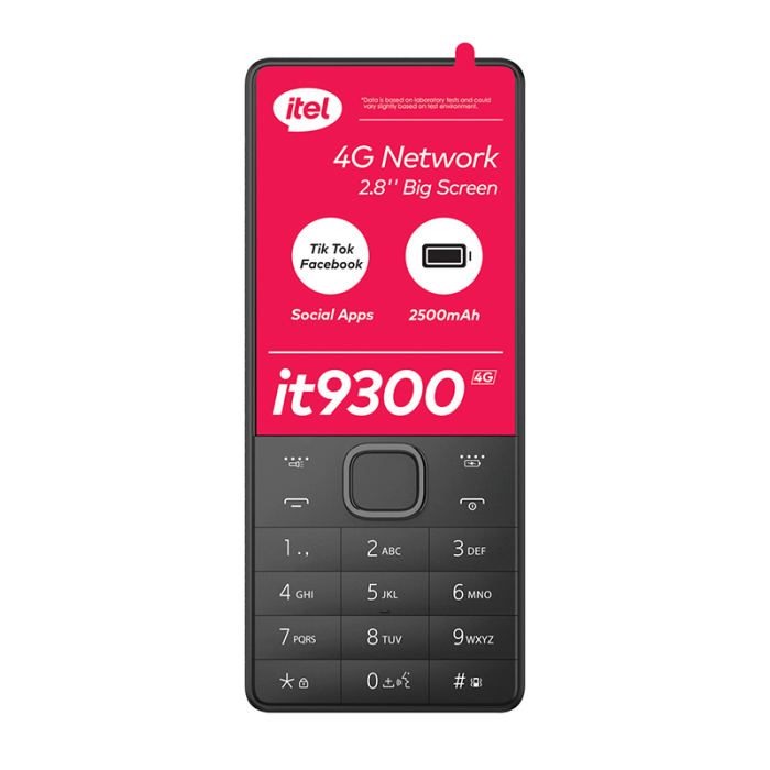 itel it9300 4G Feature Phone Dual SIM 2500mAh WhatsApp Ready
