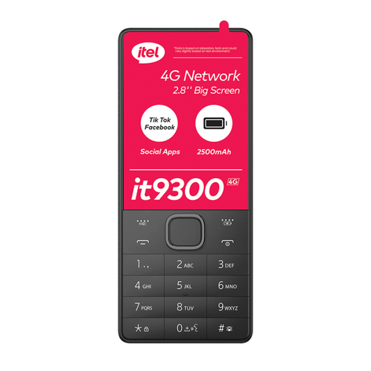 itel it9300 4G Feature Phone Dual SIM 2500mAh WhatsApp Ready