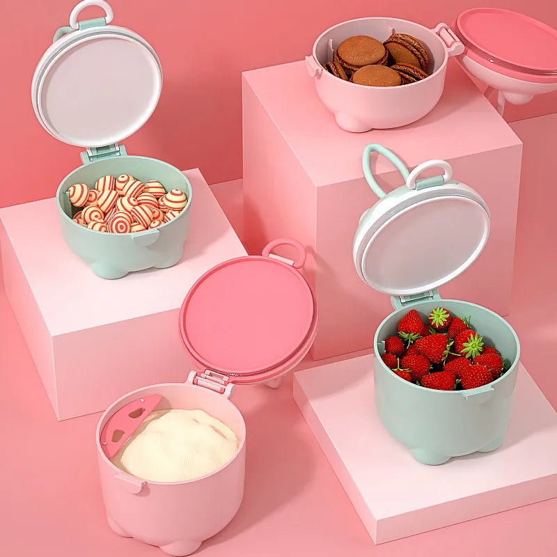 Portable Cute Baby Food Storage Cup With a Spoon