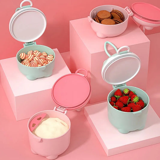 Portable Cute Baby Food Storage Cup With a Spoon