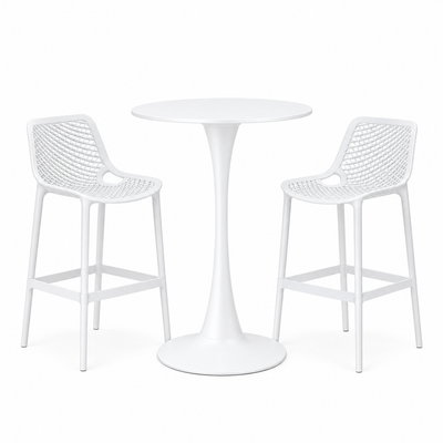 MFurn Tulip Style Bar Table and Stool Combo Set