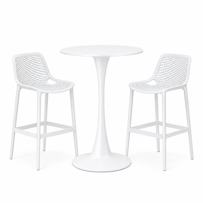 MFurn Tulip Style Bar Table and Stool Combo Set