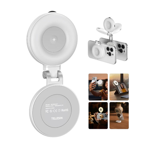 Magnetic Phone Selfie Ring Light with Makeup Mirror