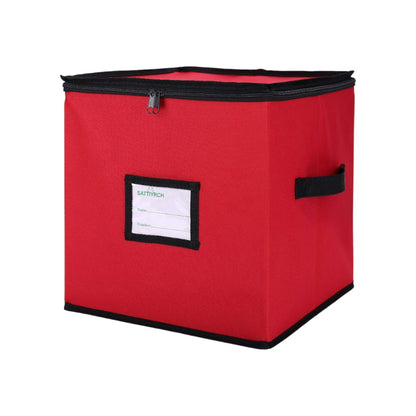 MHome Christmas Ornament Storage Boxes – Foldable, Zippered (Square & Rectangular)