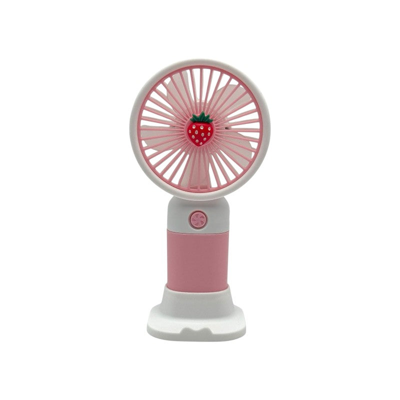 MTech Portable Handheld Fan – Strong Wind, Noiseless, Rechargeable Mini Fan With Base