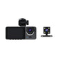 1080P 3-Lens Car Dash Camera – Front, Rear & Inside DVR with Night Vision, G-Sensor & 24H Parking Record