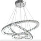 Crystal Chandelier Light Three Rings