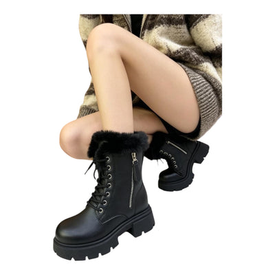 Women's Winter Ankle Boots, Velvet Padded Ankle Boots, Warm Thick Soles Cotton Ankle Boots, Short Ankle Boots, Non-Slip
