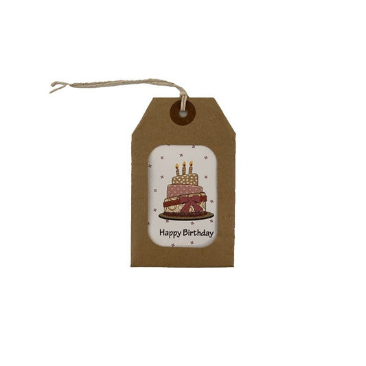 Gift Card With String, 55 X 75 mm, Assorted Designs