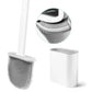MHome Silicone Flex Toilet Brush with Holder – Wall-Mounted & Standing Toilet Cleaning Set