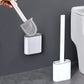 MHome Silicone Flex Toilet Brush with Holder – Wall-Mounted & Standing Toilet Cleaning Set